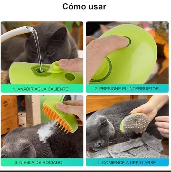 🎁 Cepillo vapor para  mascota